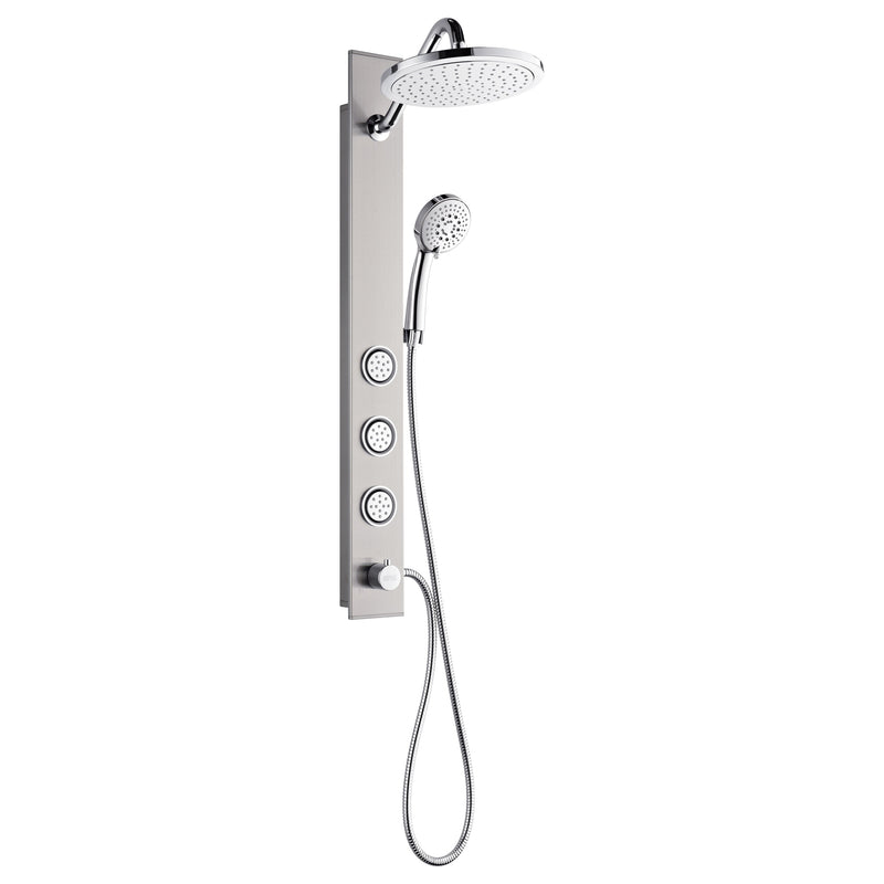 Forno SL31BC-L8 Shower Set in Stainless Steel