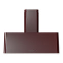 ILVE UAG36BU Nostalgie II 36 inch Wall Mount Range Hood with 600 CFM, 3 Speed + Intensive, Front LED Light Bar (Burgundy)