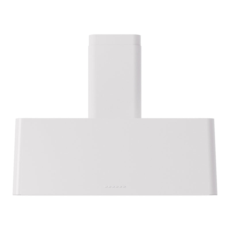 ILVE UAG36WH Nostalgie II 36 inch Wall Mount Range Hood with 600 CFM, 3 Speed + Intensive, Front LED Light Bar (White)