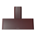 ILVE UAG40BU Nostalgie II 40 inch Wall Mount Range Hood with 600 CFM, 3 Speed + Intensive, Front LED Light Bar  (Burgundy)