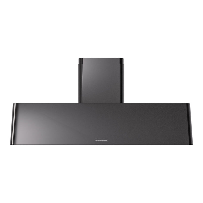ILVE UAG60BK Nostalgie 60 in. Wall Mount Range Hood in Glossy Black