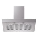 ILVE UAGQ48SS Professional Plus II 48 inch Wall Mount Range Hood with 600 CFM