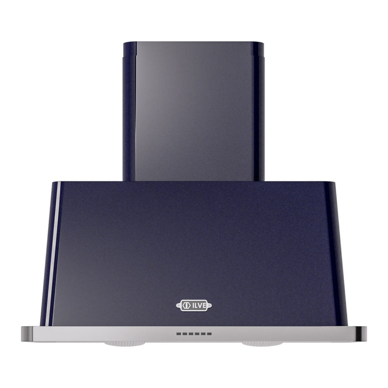 ILVE UAM90MB Majestic II 36 inch Range Hood with 600 CFM (Midnight Blue)