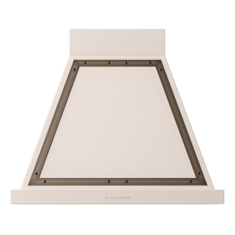 ILVE UANB30AWB Nostalgie II Noblesse 30 inch Range Hood with 600 CFM (Antique White, Burnished)