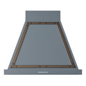 ILVE UANB30BGB Nostalgie II Noblesse 30 inch Range Hood with 600 CFM (Blue Grey, Burnished)