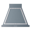 ILVE UANB30BGC Nostalgie II Noblesse 30 inch Range Hood with 600 CFM (Blue Grey, Chrome)