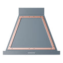ILVE UANB30BGP Nostalgie II Noblesse 30 inch Range Hood with 600 CFM (Blue Grey, Copper)