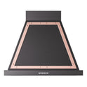 ILVE UANB30BKP Nostalgie II Noblesse 30 inch Range Hood with 600 CFM (Glossy Black, Copper)