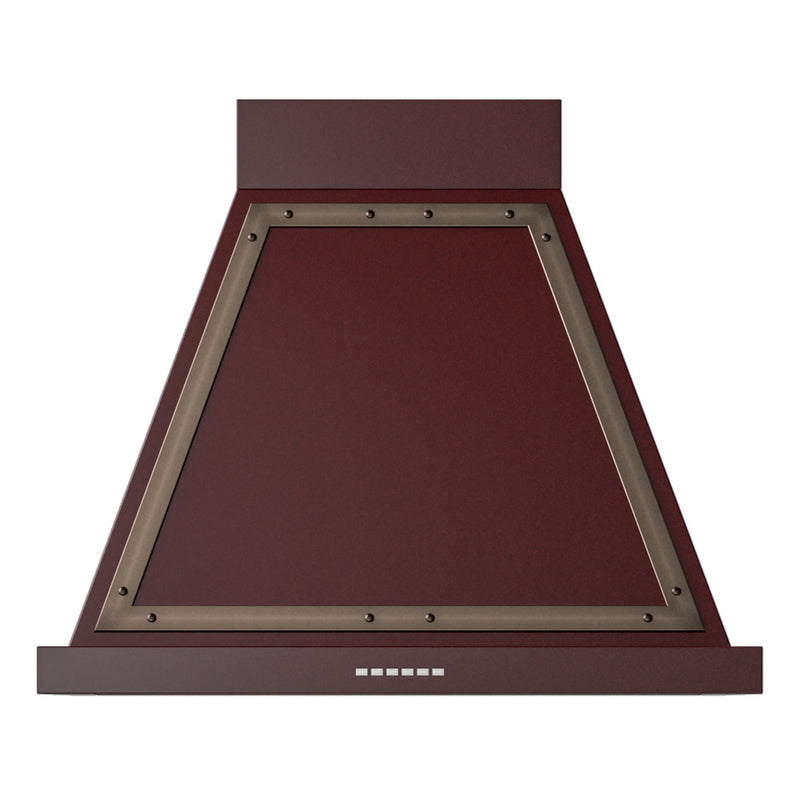 ILVE UANB30BUB Nostalgie 30 in. Range Hood in Burgundy