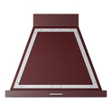 ILVE UANB30BUC Nostalgie II Noblesse 30 inch Range Hood with 600 CFM (Burgundy, Chrome)