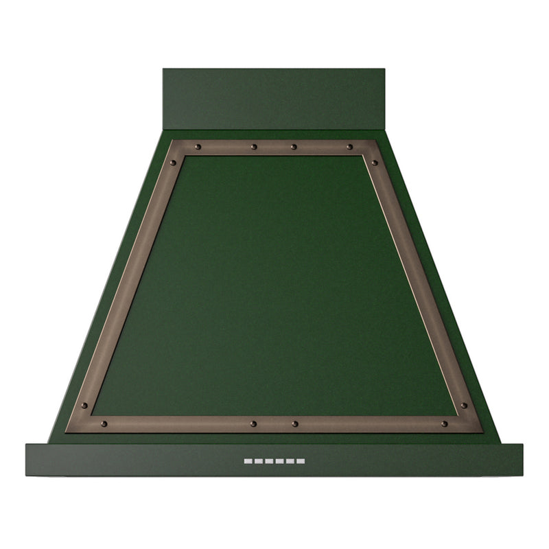 ILVE UANB30EGB Nostalgie II Noblesse 30 inch Range Hood with 600 CFM (Emerald Green, Burnished)
