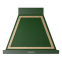 ILVE UANB30EGG Nostalgie II Noblesse 30 inch Range Hood with 600 CFM (Emerald Green, Brass)