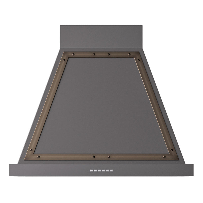 ILVE UANB30MGB Nostalgie II Noblesse 30 inch Range Hood with 600 CFM (Graphite Matte, Burnished)