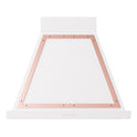 ILVE UANB30WHP Nostalgie II Noblesse 30 inch Range Hood with 600 CFM (White, Copper)