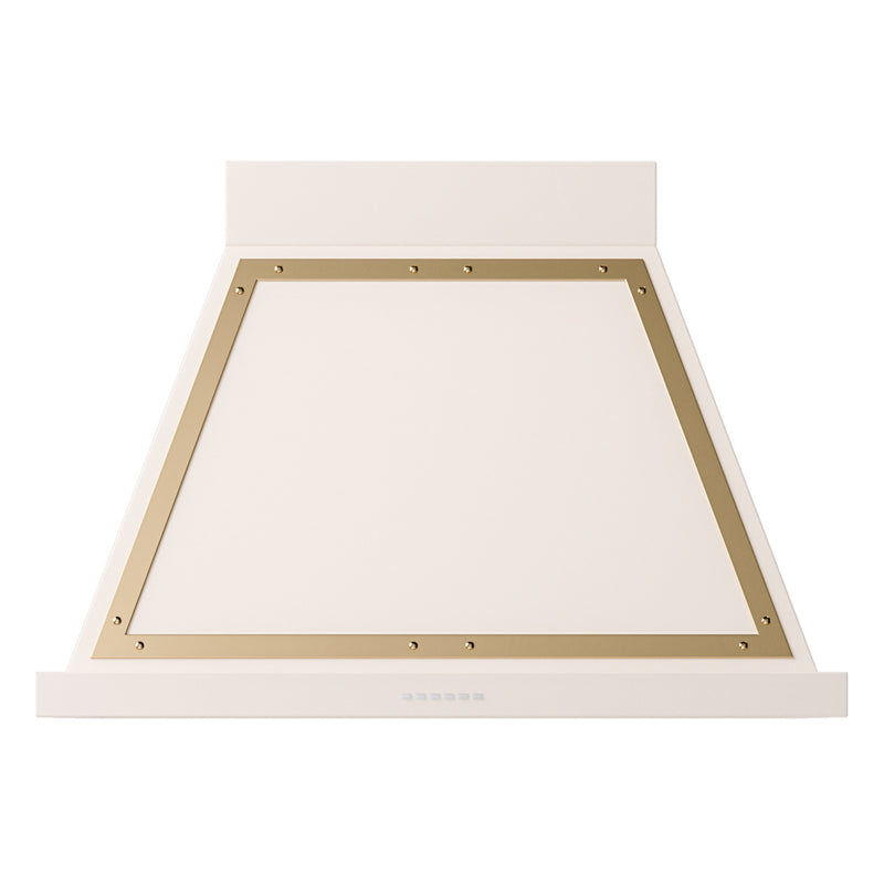 ILVE UANB36AWG Nostalgie II Noblesse 36 inch Range Hood (Antique White, Brass)