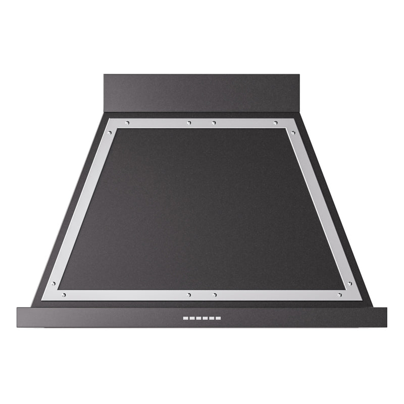 ILVE UANB36BKC Nostalgie II Noblesse 36 inch Range Hood (Glossy Black, Chrome)