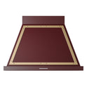 ILVE UANB36BUG Nostalgie II Noblesse 36 inch Range Hood (Burgundy, Brass)