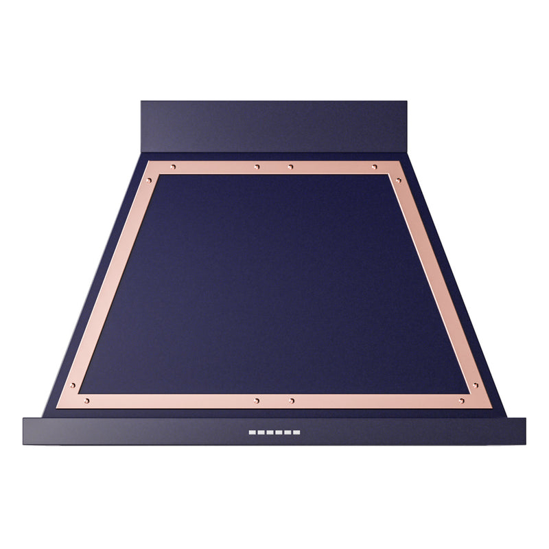 ILVE UANB36MBP Nostalgie II Noblesse 36 inch Range Hood (Midnight Blue, Copper)