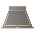 ILVE UANB36MGG Nostalgie II Noblesse 36 inch Range Hood (Graphite Matte, Brass)