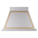 ILVE UANB36SSG Nostalgie II Noblesse 36 inch Range Hood (Stainless Steel, Brass)