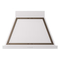 ILVE UANB36WHB Nostalgie II Noblesse 36 inch Range Hood (White, Burnished)
