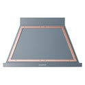 ILVE UANB40BGP Nostalgie II Noblesse 40 inch Range Hood with 600 CFM (Blue Grey, Copper)