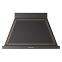 ILVE UANB40BKB Nostalgie II Noblesse 40 inch Range Hood with 600 CFM (Glossy Black, Burnished)