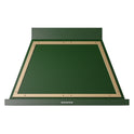 ILVE UANB40EGG Nostalgie II Noblesse 40 inch Range Hood with 600 CFM (Emerald Green, Brass)