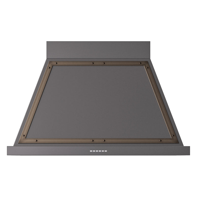 ILVE UANB40MGB Nostalgie II Noblesse 40 inch Range Hood with 600 CFM (Graphite Matte, Burnished)