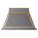 ILVE UANB40MGG Nostalgie II Noblesse 40 inch Range Hood with 600 CFM (Graphite Matte, Brass)