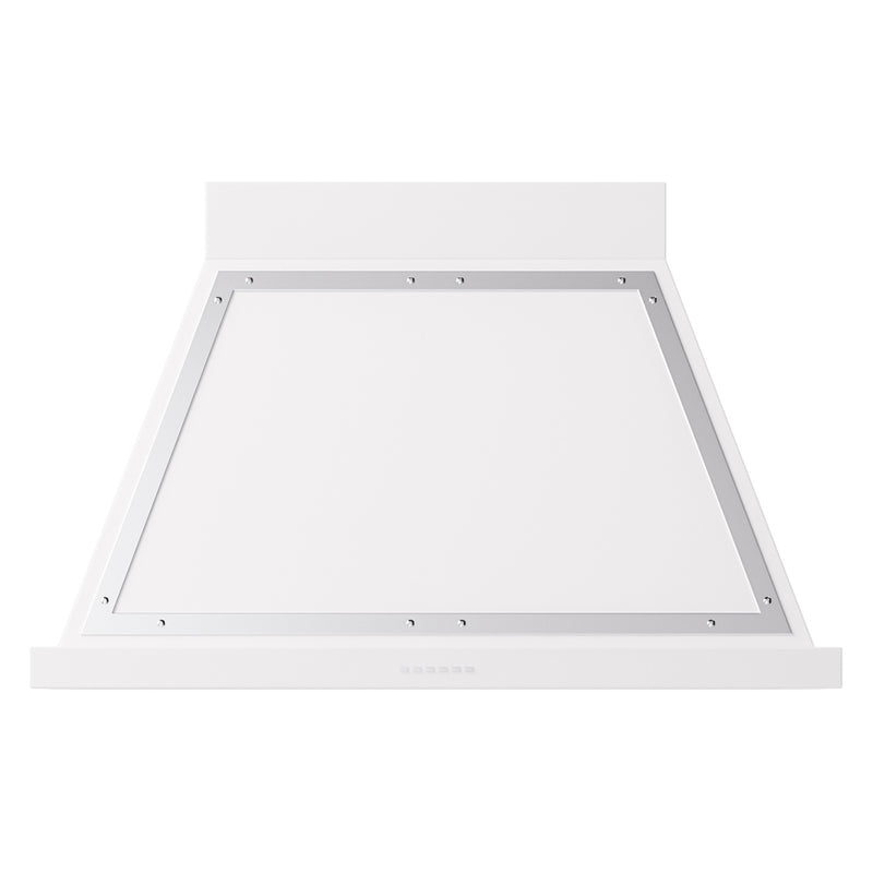 ILVE UANB40WHC Nostalgie II Noblesse 40 inch Range Hood with 600 CFM (White, Chrome)