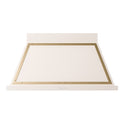 ILVE UANB48AWG Nostalgie II Noblesse 48 inch Range Hood with 600 CFM (Antique White, Brass)