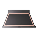 ILVE UANB48BKP Nostalgie II Noblesse 48 inch Range Hood with 600 CFM (Glossy Black, Copper)