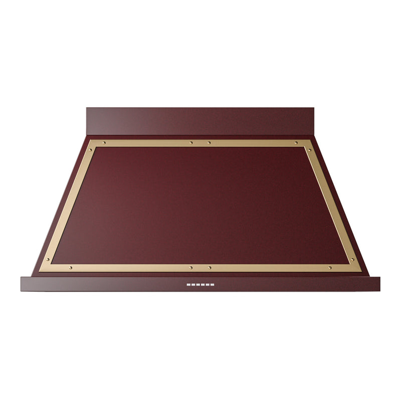 ILVE UANB48BUG Nostalgie 48 in. Range Hood in Burgundy