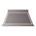 ILVE UANB48MGP Nostalgie II Noblesse 48 inch Range Hood with 600 CFM (Graphite Matte, Copper)