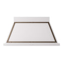 ILVE UANB48WHB Nostalgie II Noblesse 48 inch Range Hood with 600 CFM (White, Burnished)