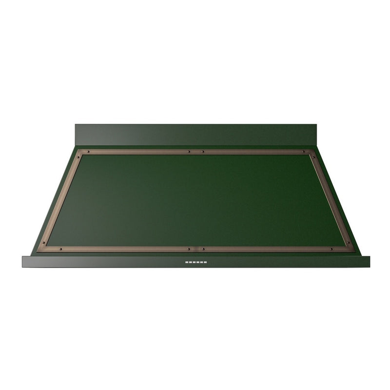 ILVE UANB60EGB Nostalgie II Noblesse 60 inch Range Hood with 600 CFM (Emerald Green, Burnished)