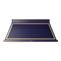 ILVE UANB60MBG Nostalgie II Noblesse 60 inch Range Hood with 600 CFM (Midnight Blue, Brass)