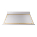 ILVE UANB60SSG Nostalgie II Noblesse 60 inch Range Hood with 600 CFM (Stainless Steel, Brass)