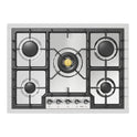 ILVE UHCPT75NSSC Nostalgie II 30 inch Built-In Gas Cooktop with 5 Burners, in Stainless Steel  (Natural Gas, Chrome)