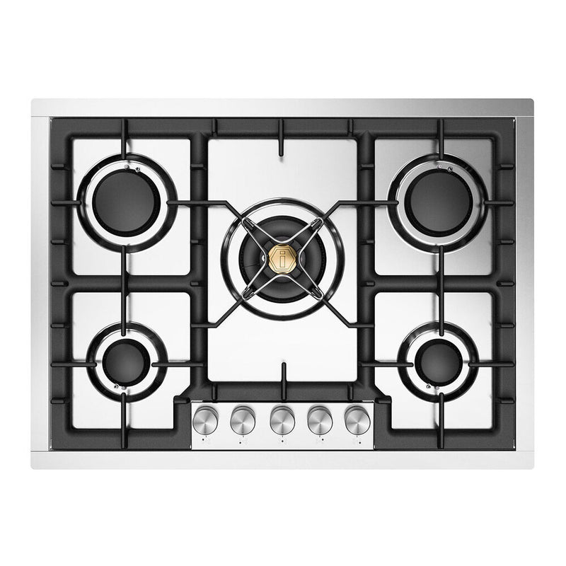 ILVE UHCPT75SSLP Professional Plus II 30 inch Built-In Gas Cooktop with 5 Burners, in Stainless Steel (Liquid Propane)