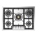 ILVE UHCPT75SS Professional Plus II 30 inch Built-In Gas Cooktop with 5 Burners, in Stainless Steel (Natural Gas)