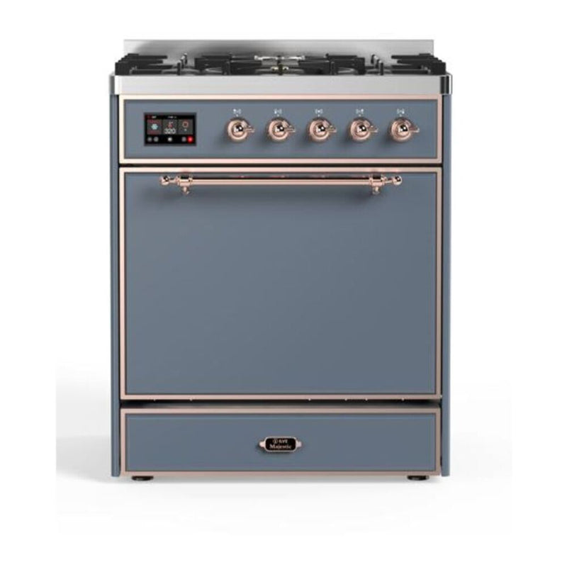 ILVE UM30DQNE3BGP Majestic II 30 in. Dual Fuel Range in Blue Grey