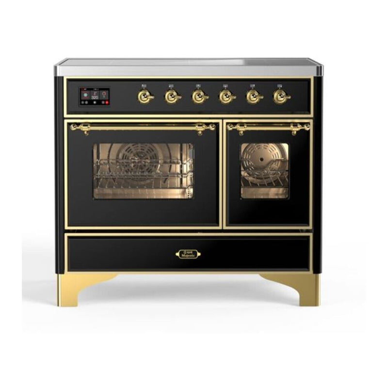 ILVE UMDI10NS3BKG Majestic II 40 in. Induction Range in Glossy Black