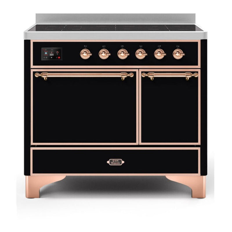 ILVE UMDI10QNS3BKP Majestic II 40 in. Induction Range in Glossy Black