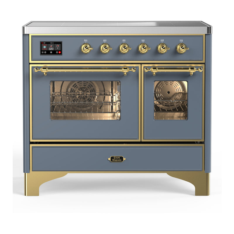 ILVE UMDIB40NR3BGG Majestic III 40 in. Induction Range - Blue Grey