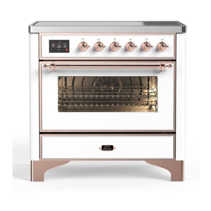 ILVE UMI09NS3WHP Majestic II 36 in. Induction Range in White