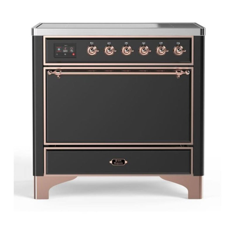 ILVE UMI09QNS3MGP Majestic II 36 in. Induction Range in Graphite Matte