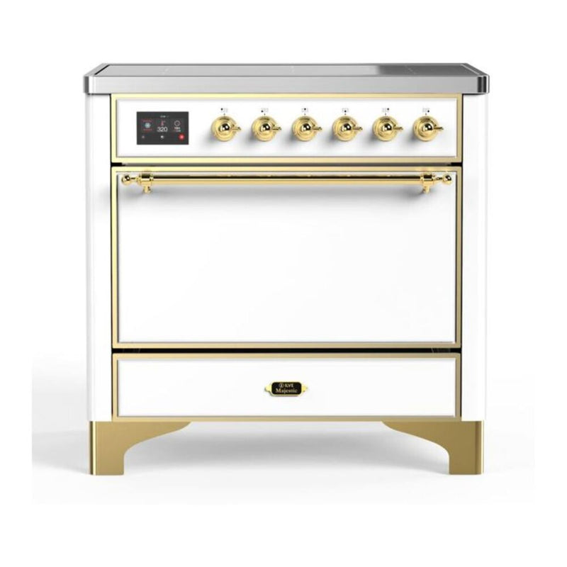 ILVE UMI09QNS3WHG Majestic II 36 in. Induction Range in White