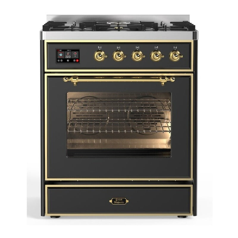 ILVE UMI30NE3MGG Majestic II 30 in. Induction Range in Graphite Matte